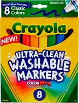 Marcador Crayola Ultra-Clean Washable Classic Markers 58-7808 (8 Unidades)