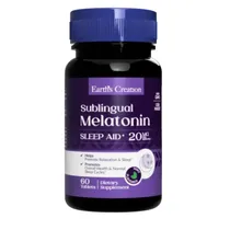 Earth’s Creation Melatonina 20MG Sublingual Mint Flavor 60 Cápsulas