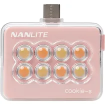 Mini Luz LED Portátil Nanlite Cookie-s - Coral Pink
