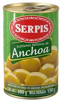 Azeitonas Serpis Recheadas com Anchova Lata 300G 151306