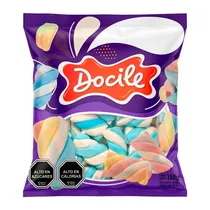 Marshmallow Docile Azul e Branco 150G