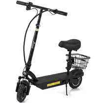 Patinete EléTrico Audisat HL09 350 Watts Rodas de 10" Até 32 KM H Capacidade 120KG Autonomia 30 KM - Preto (1 Mês de Garantia)