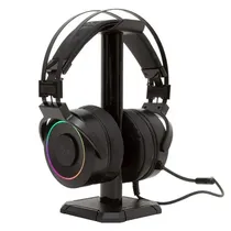 Headset Gaming Redragon Lamia 2 H320RGB-1 7.1 com USB para PC e PS4 + Suporte – Negro