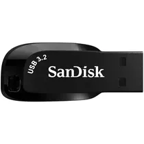Pen Drive Sandisk Ultra Shift Z410 128GB USB 3.2 - Preto