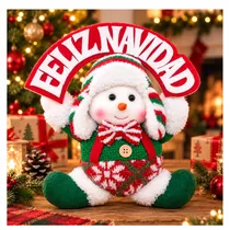 Enfeite Natalino Pendente Boneco de Neve 30 CM