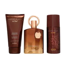 Kit Perfume Afnan Supremacy In Oud (M) 100ML + Deo 150ML + Shower Gel 150ML