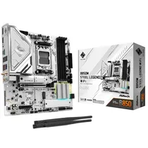 Placa-Mãe Asrock B850M Steel Legend AM5 DDR5 Micro ATX Wi-Fi