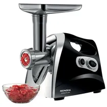 Moedor de Carne Elétrico Mondial Premium MC-03 - 500W - 220V 50/60HZ - Preto e Prata