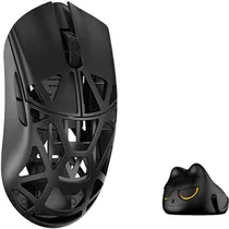 Mouse Gamer Wlmouse Beast X Mini Pro Magnesium Omron Opticals Solid Side Dongle 8K Sem Fio - Preto