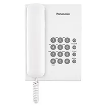 Telefone Panasonic KX-TS500LX1W com Fio - Branco
