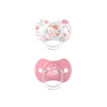 Suavinex Nuery Chupete Fisiologico +18M 2U Memories Polipropileno/Silicona 18M+ Rosa