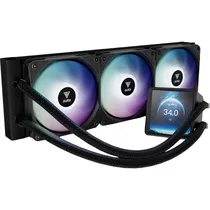 Cooler Líquido Gamdias Aura GL360 LCD Ips 4" Argb 360 MM para Cpu - Preto