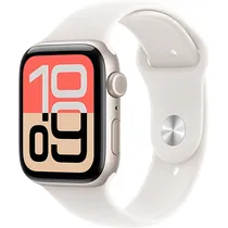 Apple Watch Se 3 Caixa de Alumínio Starlight e Pulseira Na Cor Starlight 44 MM M/L MEHJ4LW/A