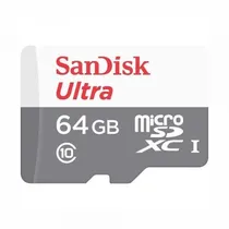 Cartao Micro SD 64GB Sandisk C10 100MBS SDXC Ul