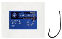 Anzol Top Fishing Maruseigo Black Nickel 10 com 100 Pçs