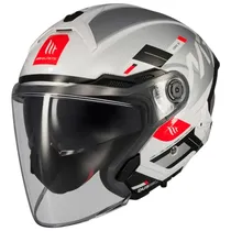 Capacete MT Helmets Cosmo SV Silence A2 - Aberto - Tamanho M - com Óculos Interno - Gloss