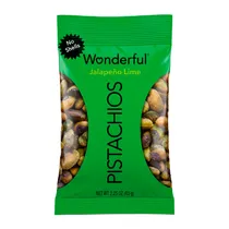 Pistache Wonderful Sem Casca Jalapeno Lime Pacote 63G
