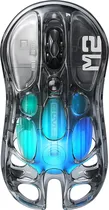 Mouse Wireless Gravastar Mercury M2 RGB PAW3395/79G/26000DPI/Transparent Black