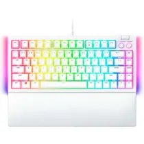 Teclado Gamer Razer Blackwidow V4 75% Hot-Swappable Mecânico Branco - RZ03-05001700-R3M1