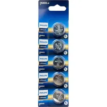 Pilha Botão Philips Lithium CR2032P5/70 / 3V / com 5 Unidades