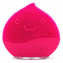 Limpador e Massageador Facial Goline Silicone - Rosa