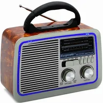 Radio Ecopower EP-F121B USB/SD/FM/AM - Caoba (Mahogany)