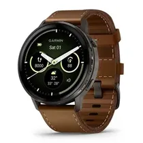 Garmin Reloj GPS Venu 4 010-03014-03 45MM Slate Brown Leather