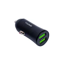 Carregador Veicular Yookie PC1 – 2X USB/Cabo Micro USB – Preto