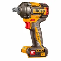 Kit Chave de Impacto Portátil Ingco UCIWLI42461 - 2300RPM - Recarregável - Preto e Laranja