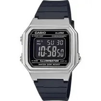 Casio Reloj Masc W217HM-7BVDF Negro/Plateado + Estuche