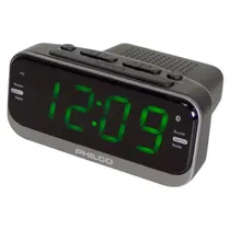 Rádio Relógio Philco PRR1012BT-GR FM USB 1.2" Preto