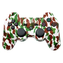 Controle Play Game Dualshock 3 Camo White Brown Green Sem Fio para PS3