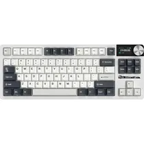 Teclado Mecânico Royal Kludge RK S85 80% (TKL) RGB Sem Fio - White Night (Inglês)