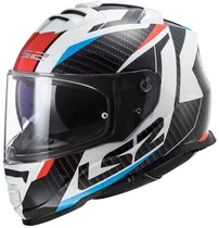 Capacete para Moto LS2 Storm II FF800 - Tamanho XL (61-62) - Preto/Branco