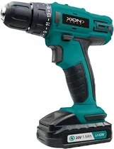 Taladro Destornillador Xion Inalambrico c/ 2 Bat XI-TOOL20 13ACC/Turquesa 220V