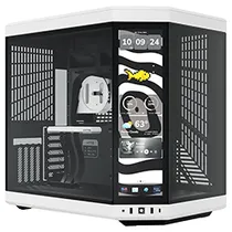 Gabinete Gamer Hyte Y70 Touch Infinite Panda Mid Tower - Branco / Preto (CS-HYTE-Y70TTI-WB)