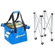 Canasta Babolat Azul Con Ruedas para Pelota de Tenis