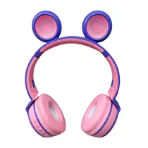 Fone de Ouvido Luo LU-985 / Bluetooth / LED / Lilas