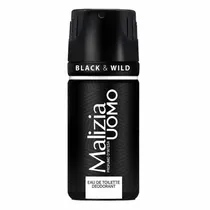 Desodorante Malizia Uomo Black & Wild Black - 150ML