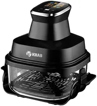 Fritadeira Elétrica Krab KBFV40 Air Fryer com Cesta de Vidro 4L 1500W 220V/50-60HZ Black