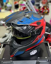 Airoh Casco Comm Boost Red/Blue 58 Matt