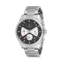 Relógio Analógico Masculino Daniel Klein Exclusive DK12123-2 - Prata e Preto