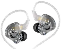 KZ Dawn Fone In-Ear Sem Microfone – Silver-Plated Cable