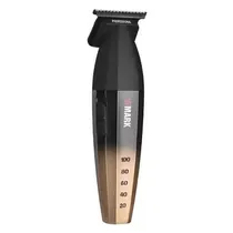 Aparador de Cabelo Trimmer Wmark NG-325 Profissional Sem Fio / 9000 RPM / Lamina DLC / 2000MAH / Recarregavel / com Acessorios - Gold