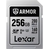 Memória SD Lexar Armor Silver Pro 280-120MB/s C10 U3 V60 Uhs-II 256 GB (LSDAMSP256G-RNNNG)