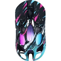 Mouse Gamer Gravastar Mercury X Pro Sem Fio - Neon Graffiti