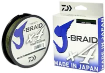 Linha Multifilamento Daiwa J-Braid X4 0.21MM 20LB 270M