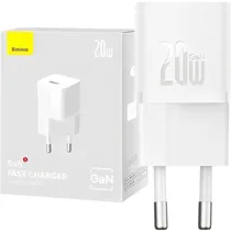 Cargador Ac Baseus CCGN050102 GAN5 USB-C 20W Blanco 625320