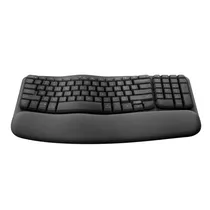 Teclado Logitech Wave Keys 920-012278 Ergonômico Sem Fio - Preto
