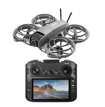 Drone Hetzer D26 Con Control Y Pantalla Gris